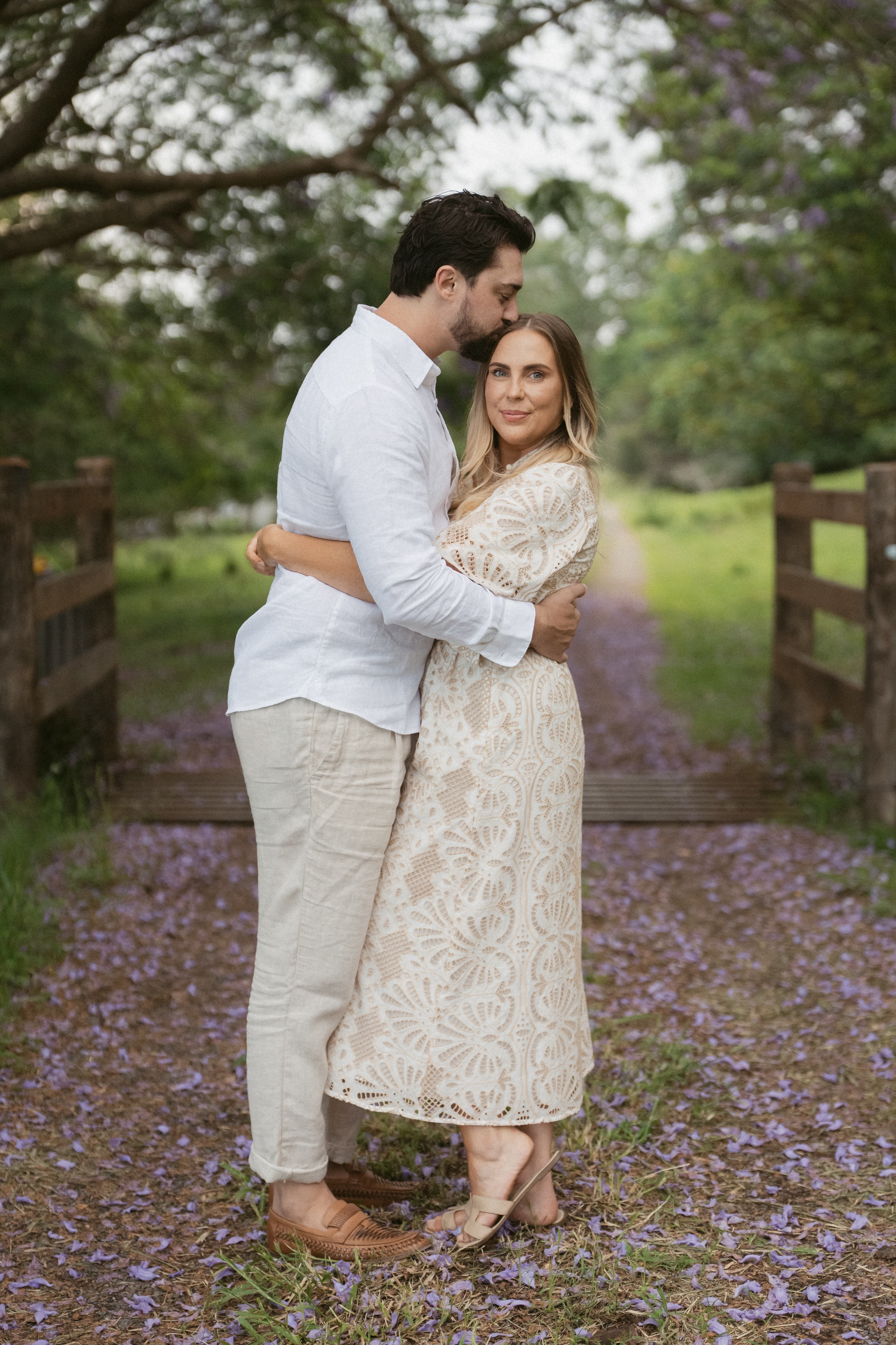 Tess and Sam hugging
