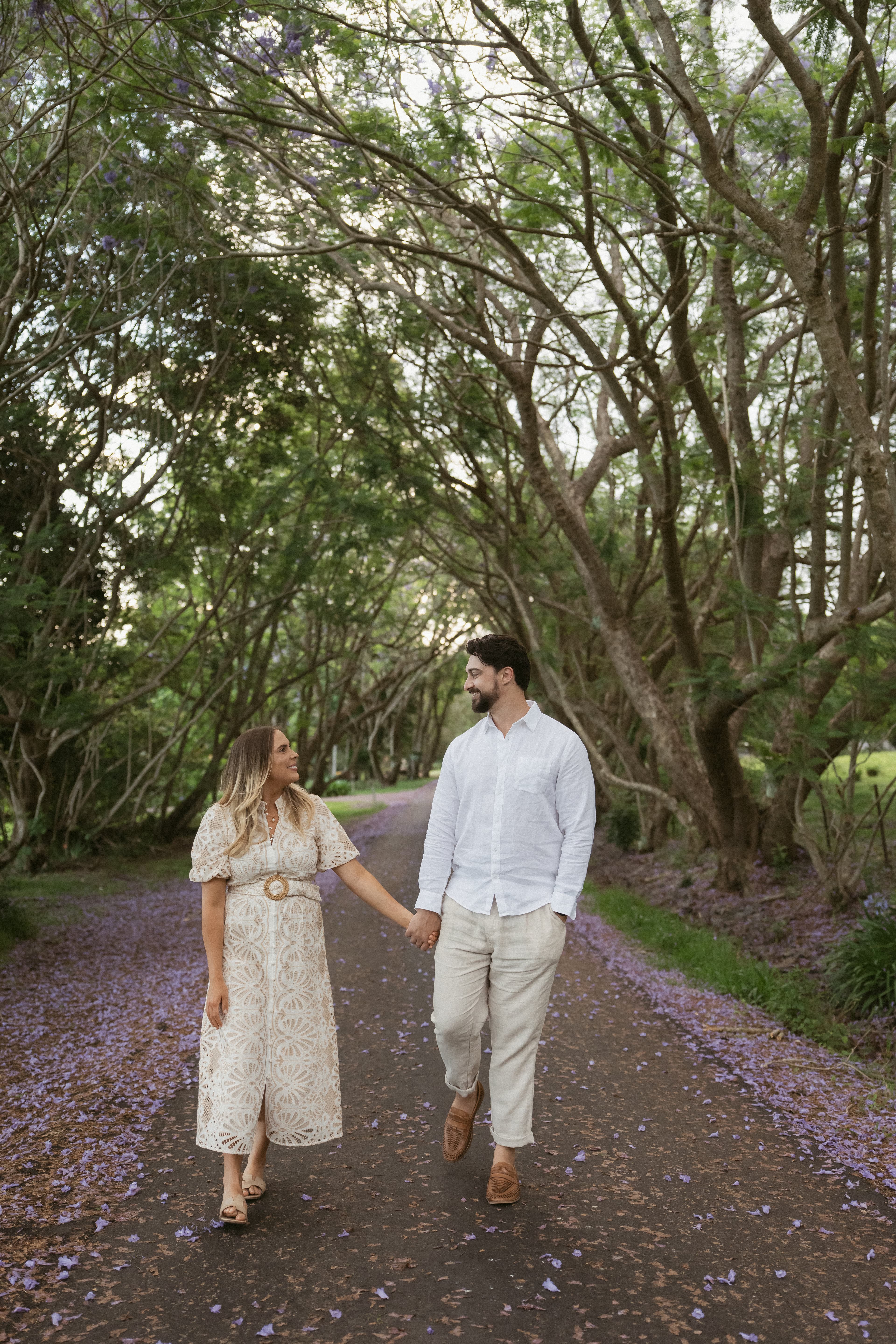 Tess and Sam walking